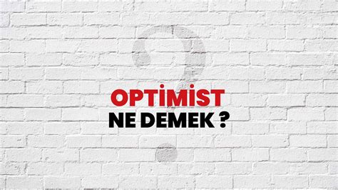 optimist ne demek